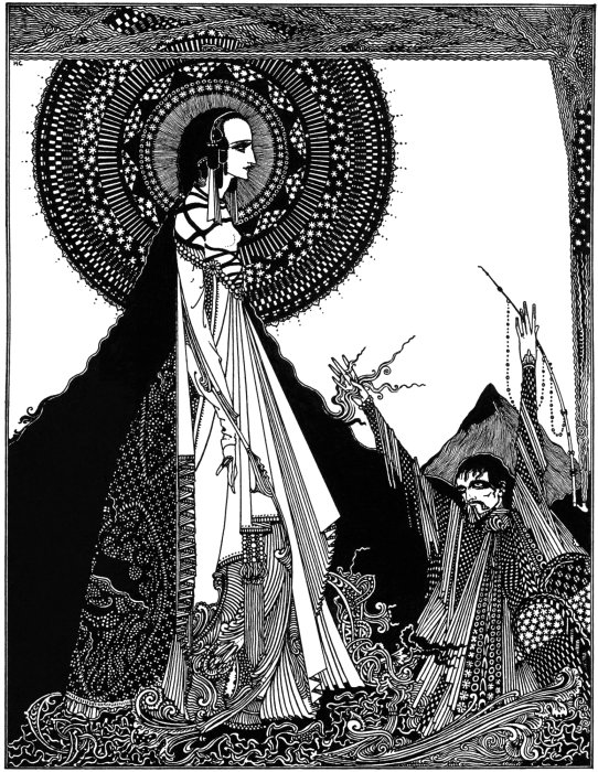 Harry Clark illustration of Ligeia